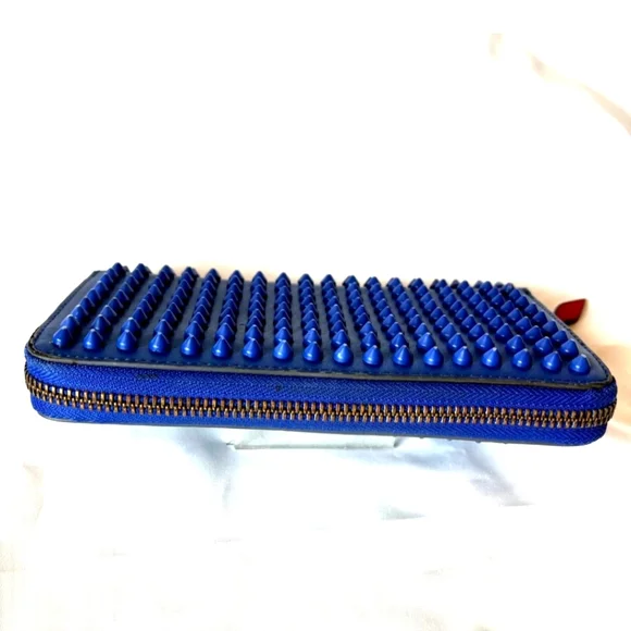 Christian Louboutin Panettone blue spiked long wallet - Picture 11 of 16